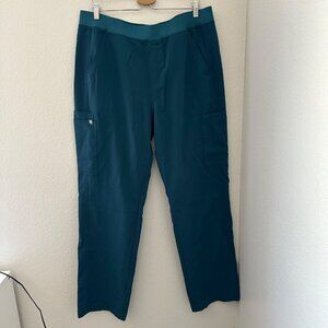 Figs Zamora Jogger Scrubs Pants Women’s Polyester Blend Teal Blue Sz XXL